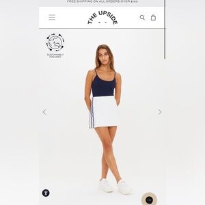 The upside white skirt